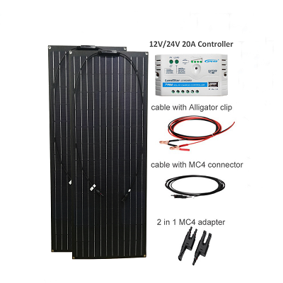 Panneau solaire flexible hors réseau 200w système de panneaux solaires pour système de panneaux solaires rv